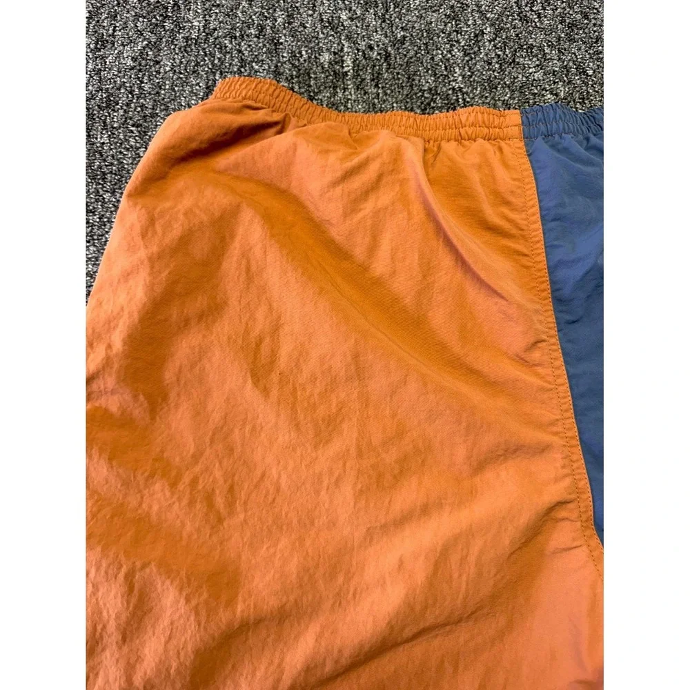 Patagonia Swim Shorts Mens Large Blue Orange Two Tone Nylon NetPlus Shells